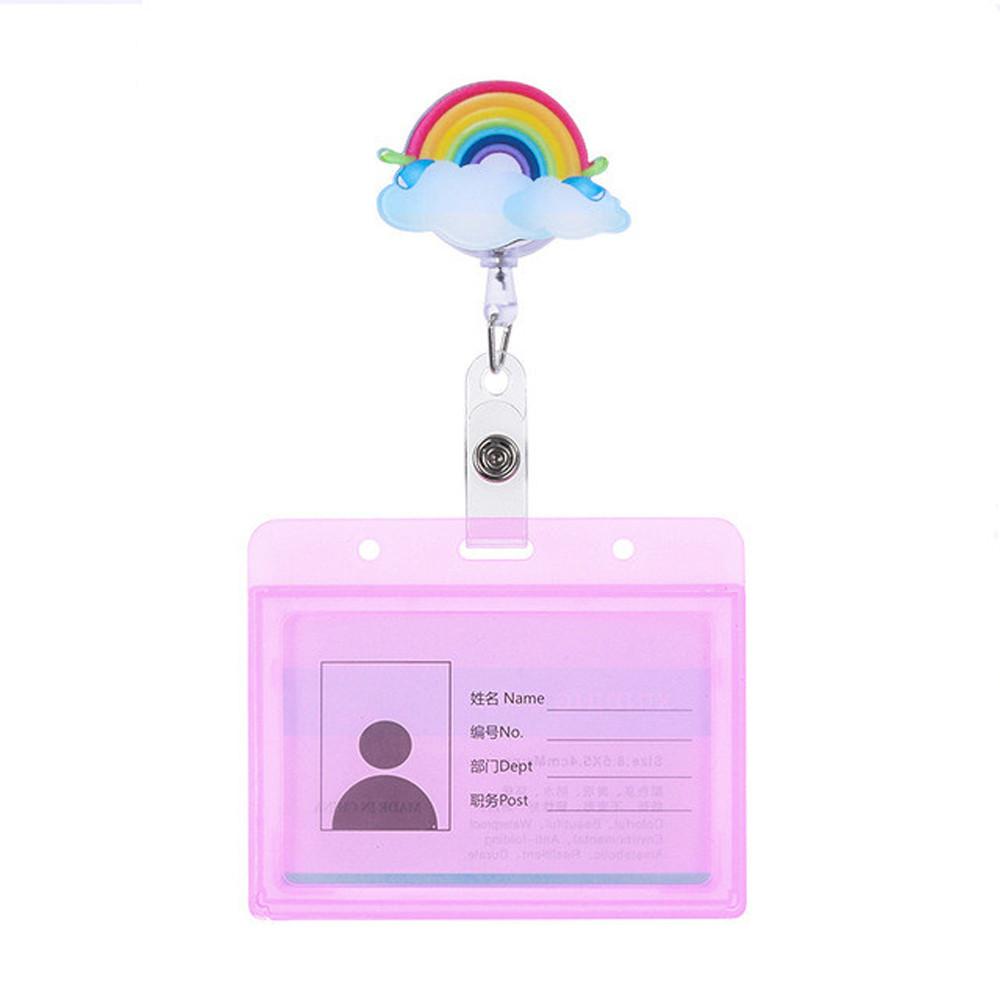 Badge Holder Clip ID Card Aluminum Name Card Holder Retractable Badge ID Badge Holder Nurse Doctor