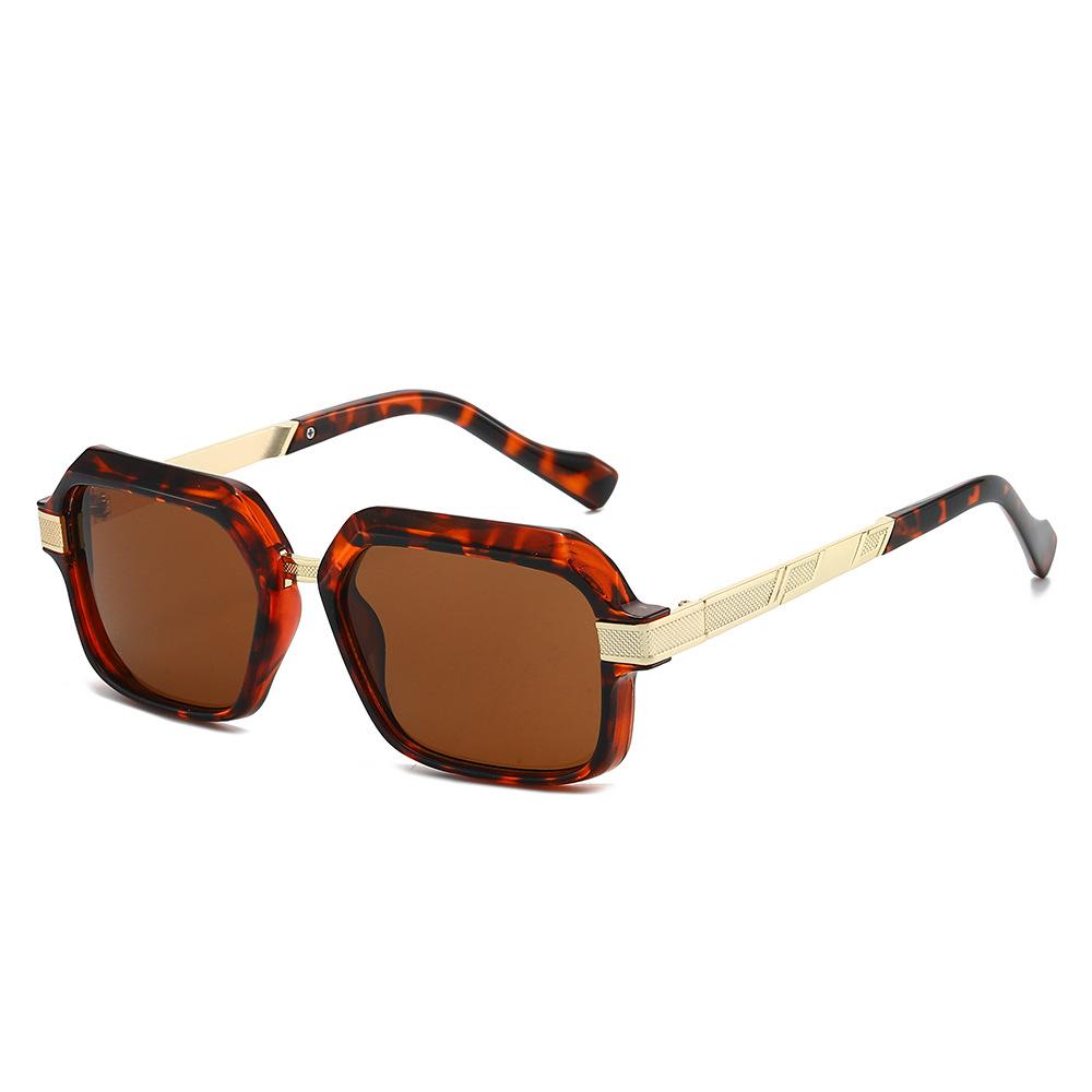 

2026 VIntage Square Sunglasses Men Women Brand Designer Metal Arm Luxury Business Male Sun Shades UV400