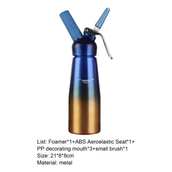 1 Set Sahnespender Lebensmittelqualität Große Kapazität Metall Professionell Schlagsahne