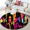 Tokio Hotel pattern round rug,Carpet Rug for Living Room Bedroom Playroom ,Non-slip Floor Mat,Holiday Gifts and Birthday Gifts.
