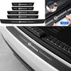 BQAHUE1 Para X-Trail Qashqai Tiida Teana Sentra Altima Versa Protetor de Soleira de Porta de Carro Adesivo de Fibra de Carbono Para 4 Portas e Porta-malas