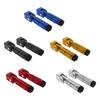 2Pcs otorcycle Foldable Foot Pegs Foot Rest 8 Antislip Aluiniu Alloy  for Bikes  UTV  Kart