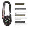 OEING Outdoor Multifunction Compass Carabiner with Thermometer (2-Pack)