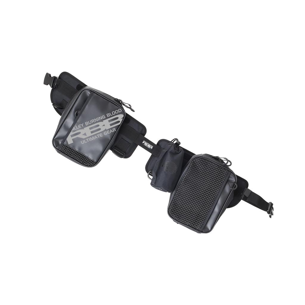 Soshin Fishing Belt RBB Rock Shore Supporter Black/Gray Free Size