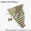 M6 Furniture Hardware: Crib & Bookcase Screws with Cross Hole Nuts, Countersunk Head Screws, Hammer Head Nuts.