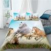 Comfortable White Horse Pattern Duvet Cover Set With Duvet Cover And Pillowcases King Queen Twin Sizes For All Ages