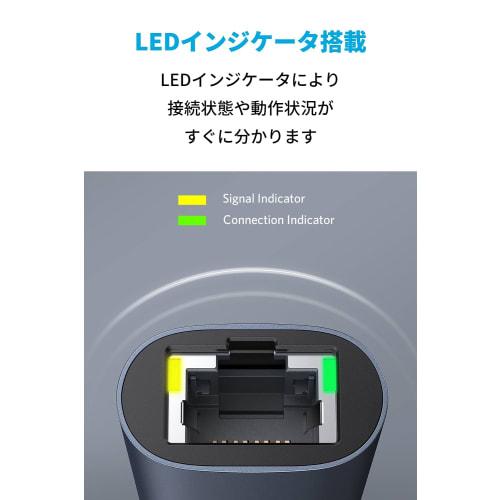 Adaptador Anker PowerExpand USB-C e Ethernet de 2,5 Gbps de alta velocidade de 2,5 Gbps??Comunicação Ethernet compatível com MacBook Air Pro iPad Pro