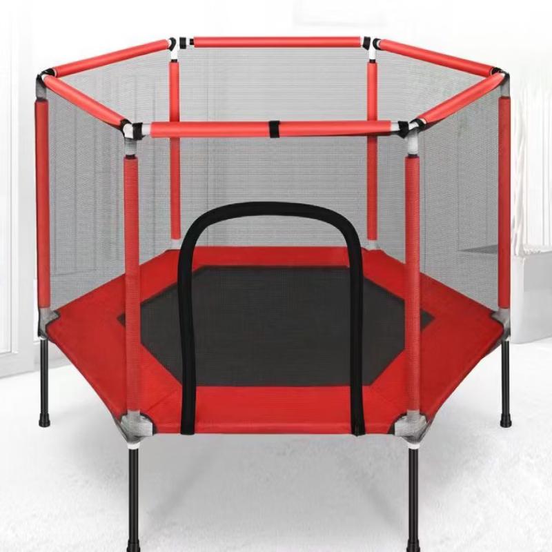 Children s 40-inch Foldable Hexagonal Trampoline