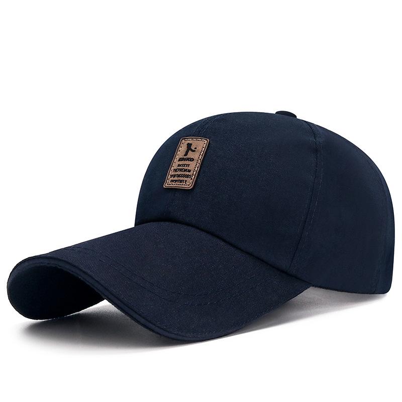 3.93 Inch Extended Brim Sandwich Baseball Hat Adjustable Classic Dad Hat Sun Protection Sport Hats Canvas Cap