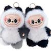 Ciondolo Bambola Faccia in Vinile Peluche Bambola Panda Carina Portachiavi Coppia Giocattolo alla Moda
