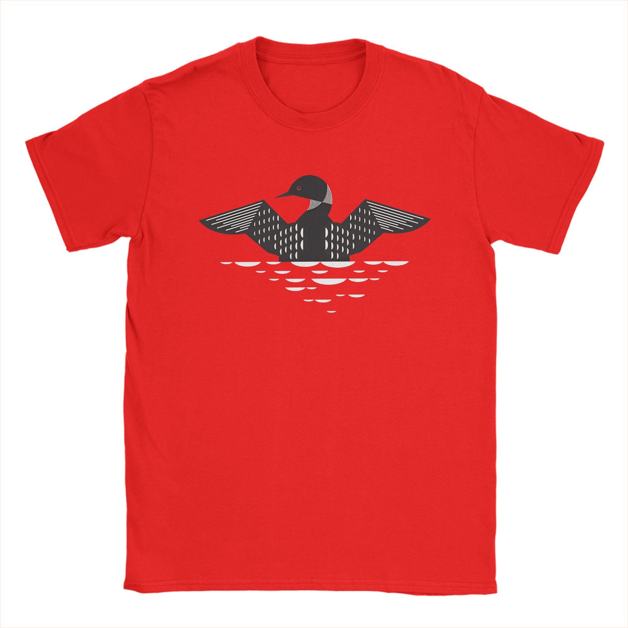 

Geometric Loon Illustration T Shirt Unisex Pure Cotton Amazing TShirt O Neck Rebel Loon Tee Shirt Short Sleeve Clothes Summer S