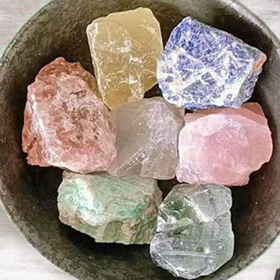 Large Natural Raw Pink Crystal and Amethyst Aromatherapy Home Decor Stones