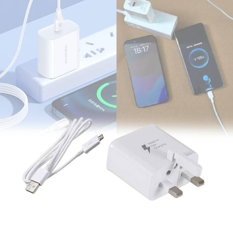 S8 S10 Charger Adapter With Fast Charging For Uk Plug Smartphones
