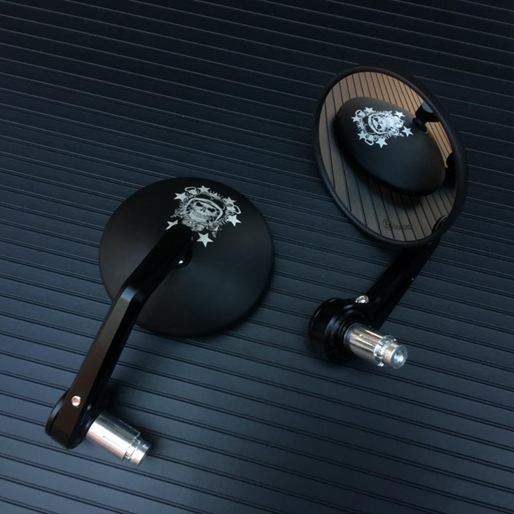 Motorcycle Handlebar Mirror Rearview Motorcycle Bar End Mirror For Honda Cb500x Pcx Msx 125 Shadow R1200gs For Yamaha MT09