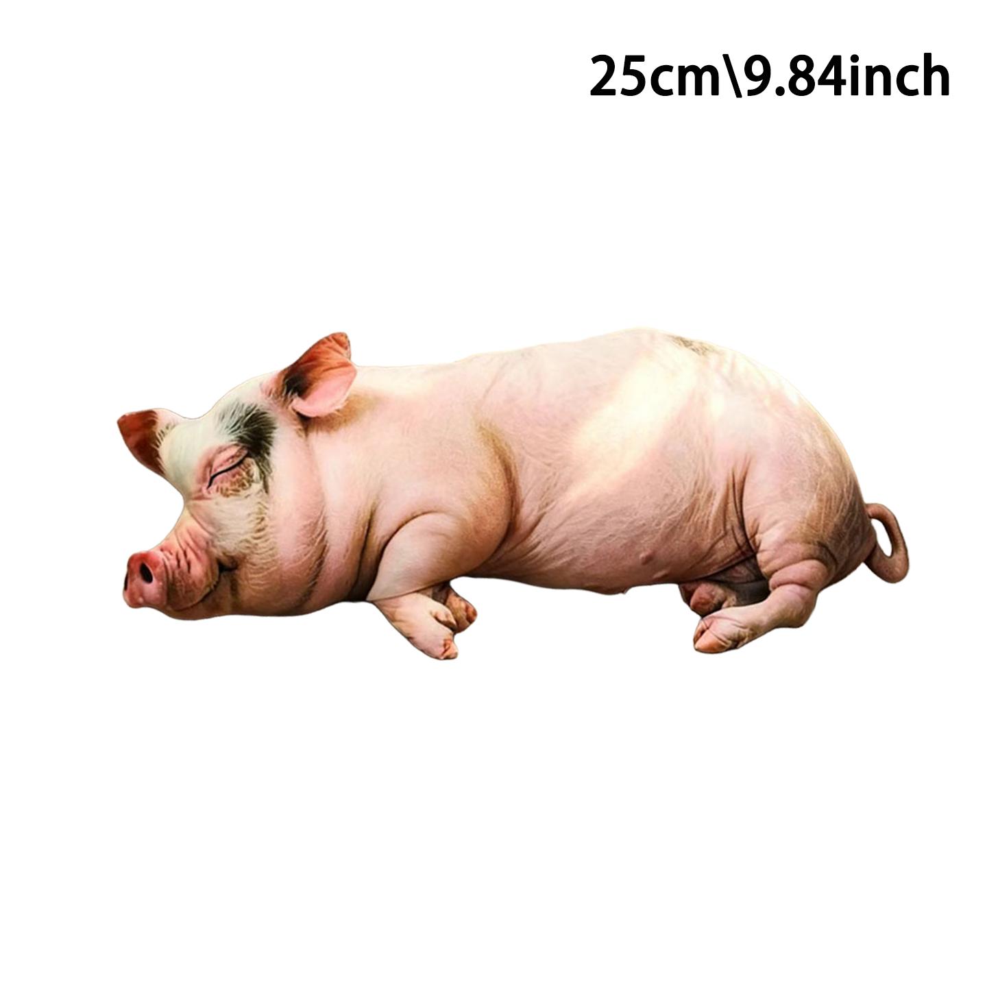 Treasuringu Simulierte schlafende Schwein Plüschtiere Kissen Cartoon Schwein Tiere Stoffpuppen Kissen Sofa Auto Haustiere Weiche Spielzeuge Geschenke