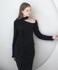 CATTLINE Asymmetrical Muffler Knit (Black)