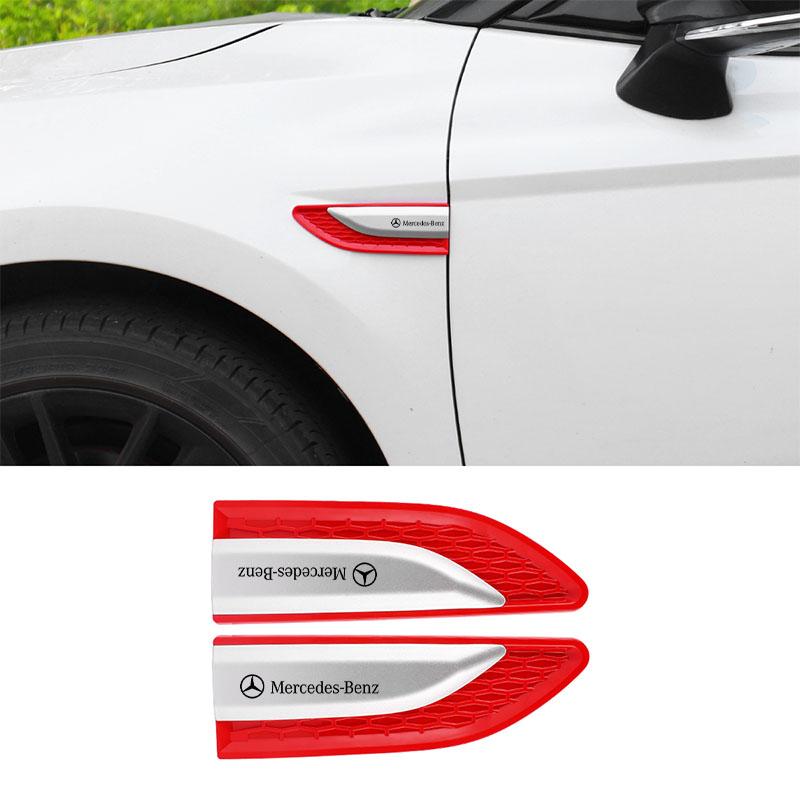 Auto Door Fender Side Blade Badge Car Body Sticker For Mercedes Benz B/C/E/S Class W203 W204 W205 W210 W211 W212 W221 Accessorie RT1