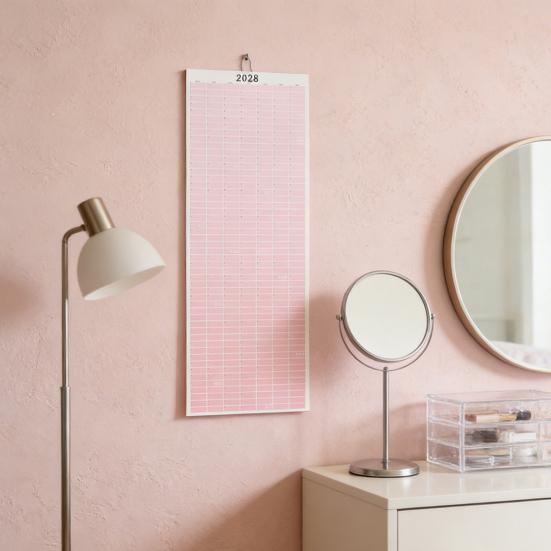 Roczny kalendarz ścienny 2026 Kalendarz na cały rok Jednostronicowy Od stycznia do grudnia 12 miesięcy Planer harmonogramu Pionowy Roczny kalendarz do zawieszenia do domu i biura