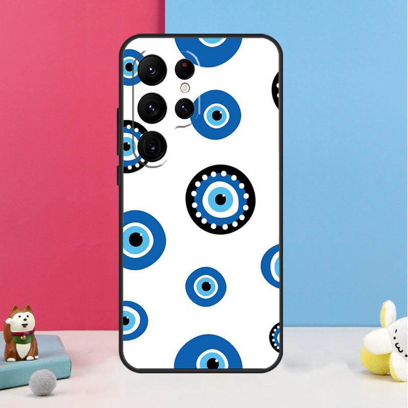 Evil Eye Case For Samsung Galaxy S23 S24 Ultra S20 S21 FE Note 10 20 Ultra S8 S9 S10 S22 Plus Cover