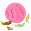 1pcs Feather Sugar Buttons Silicone Mold Fondant Mold Cake Decorating Tools Chocolate Gumpaste Mold Moldes De Silicona