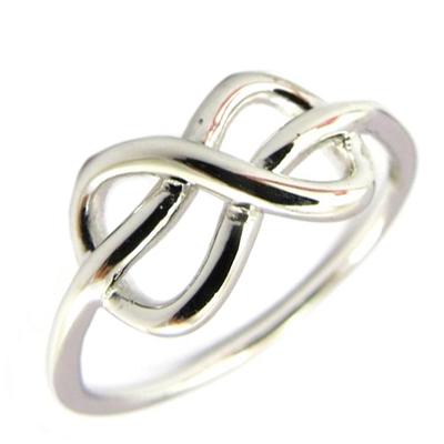 Silver 'Infini' Silverring (rhodiumpläterad) - 13x8 mm