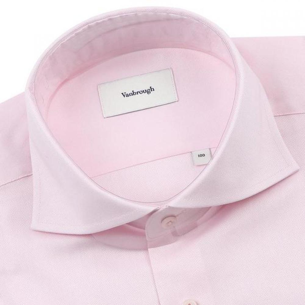 Vanbrough Regular Fit Comfortable Straight Wide Micro Dobby Pink Long Sleeve Shirt Bzrsg1010 Pk