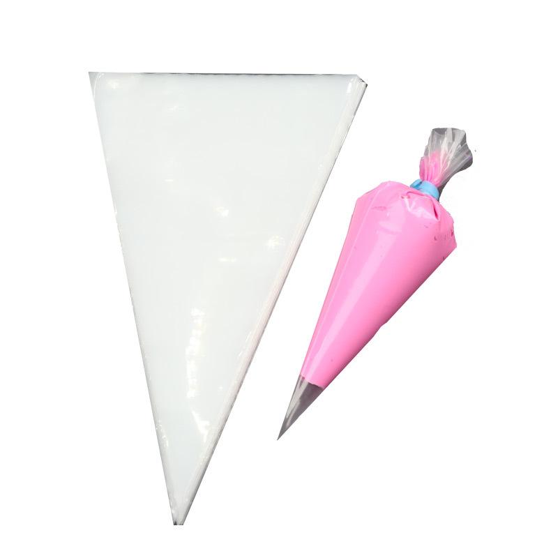 100pcs Set Disposable Piping Bag Pastry Pack Confectionery Equipment Baking Accessories Bakeware Butter Cake Silk Flower Tools