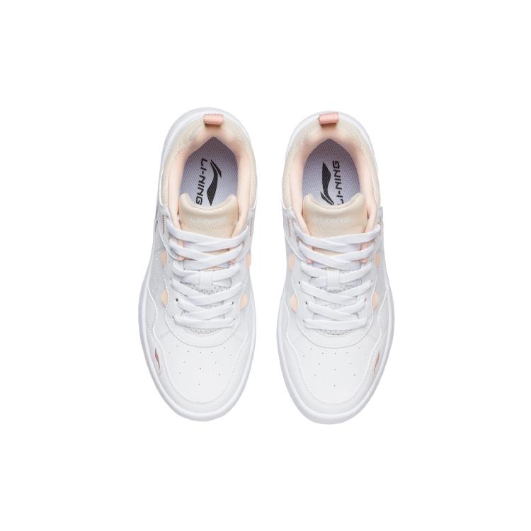 New LINING Skateboard Shoes Women's Low Top Standard White/Swan White