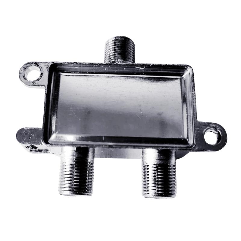 Efficient 1 In 2 Out Cable Satellite Signal Splitter for Home and Commercial Use Wavesplitter Mixer Broad Compatibility