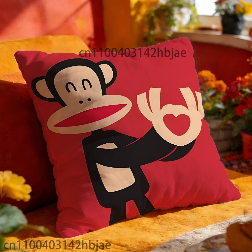 Monkey P-PaulS F-Frank Pillowcases Bedroom Living Room Sofa Home Decor Polyester Cushion Cover with Zipper