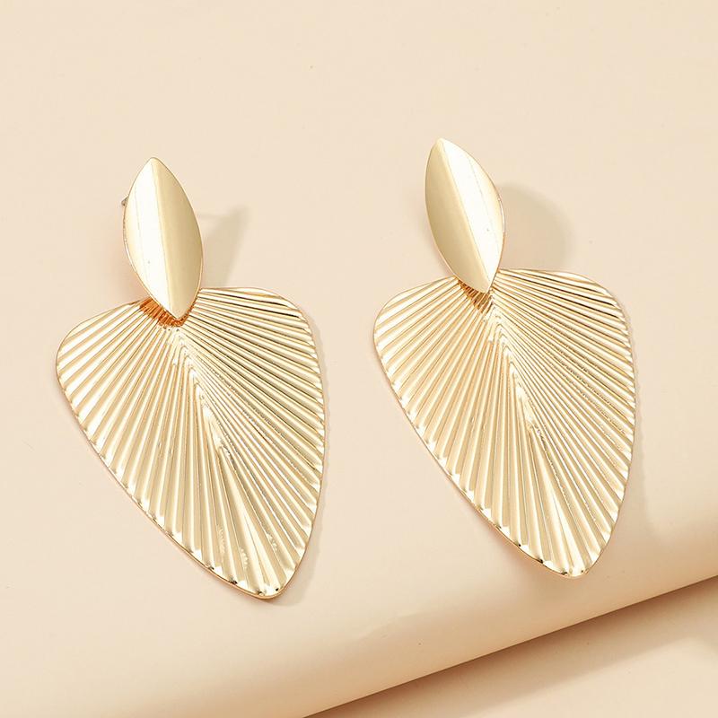 Vintage Punk Geometric Exaggerated Simple Geometric Metal Earrings Women'S Party Jewelry Accessories