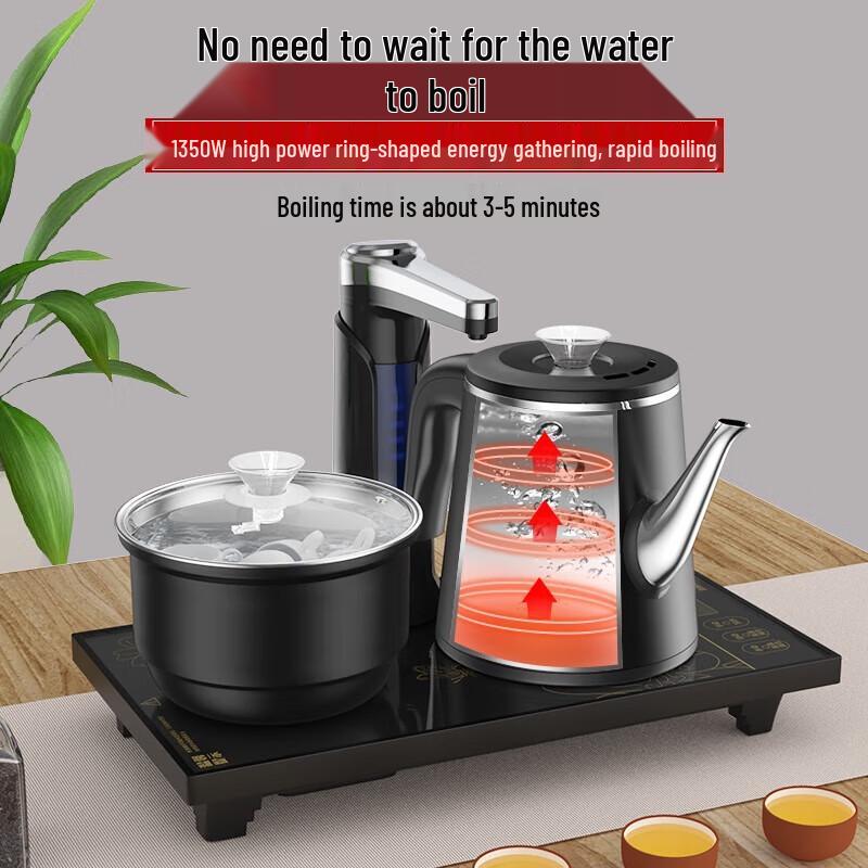 Ronshen 0.8L Automatic Electric Kettle and Tea Set CN plug (adapter included)
