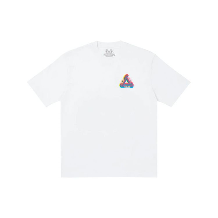 Palace Tri-Ferg Colour Blur White Unisex Tops P19TS336