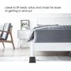 4Pcs Set 3  Furniture Raisers Adjustable Bed Chair Riser Wide Feet Lift Stands