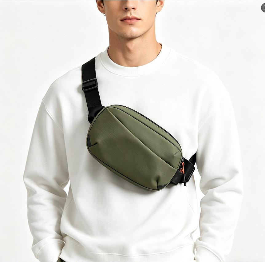 Stylová pánská oxfordová taška přes rameno Víceúčelová Crossbody Sportovní hrudní taška Ledvinka Kompaktní a lehká Venkovní nosné tašky