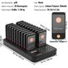 Restaurant Pager System, Wireless 400m Long Range Lineup Waiting Queue Signal, Guest Customer Calling Beepers with Vibration & Flashing, 20 Buzzers