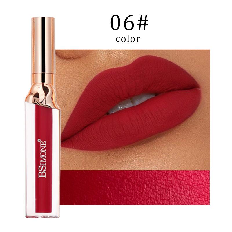 

Bsimone Matte Velvet Lipstick Makeup Rich Shades, Smudge-Proof & Long-Lasting, Lip Preparations For Lip Makeup 6