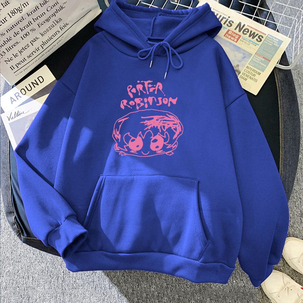Women Clothing Smile World Tour Hoody Porter Robinson Cartoon Printing Hoodies Sudaderas Para Mujer Kawaii Graphic Top