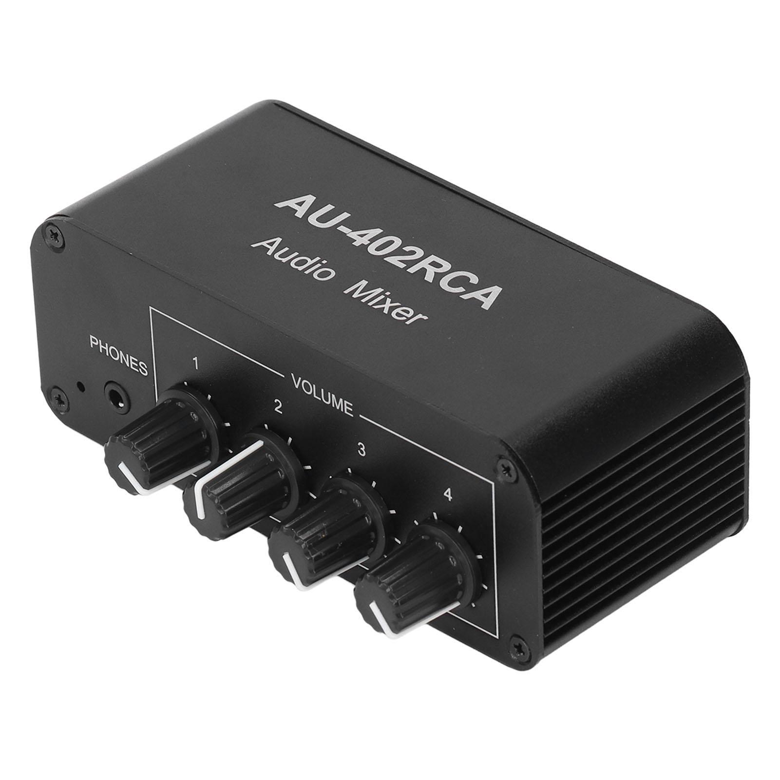 

Двунаправленный аудиокоммутатор 4-канальный стерео LR звуковой канал 4 входа 2 выхода RCA сплиттер селектор