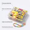 7 Grid Keycap Clicker Anti Stress Fidget Keyboard Keychain Decompression Button Hand Relax Party Favor Gift