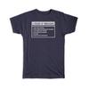 Gift T-Shirt : 6 Stages of Debugging Sign For Coding Nerd Software Engineer