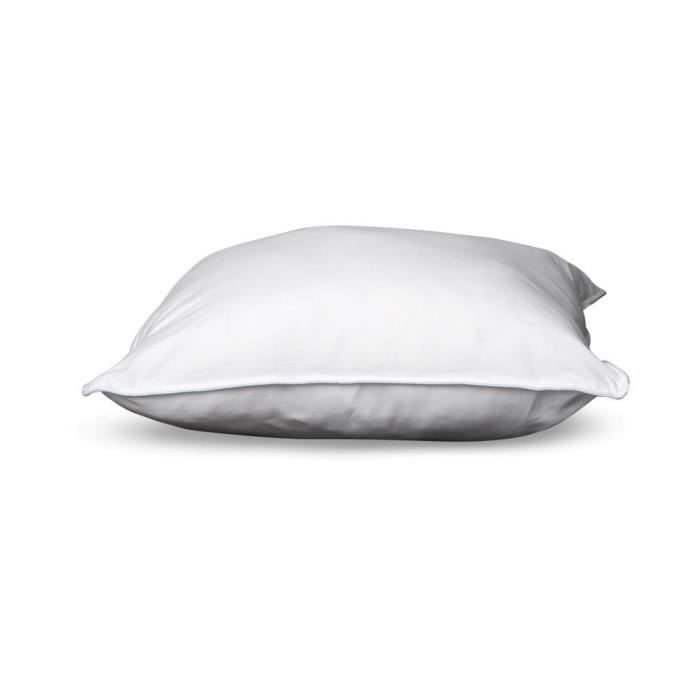 Oreiller - Grand Confort - Lot de 2 - Mousse Mémoire de Forme - 60x70 cm - Tissu Matelassé