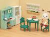 Sylvanian Families Furniture [Dining Room Set] SE-198 ST Mark Certified Toy Dollhouse for Ages 3 and Up, Sylvanian Families by Epoch
