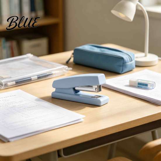 Minimalist Morandi Color Stapler Mini Stapler with Ergonomic Curved Design Handheld for Students And Teachers Office School Home Use Desktop Gadget