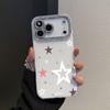 White Stars 2-in-1 Lens Film for iPhone 17 Pro Max/16 Pro/11/15 - Korean Japanese Style, Full Coverage