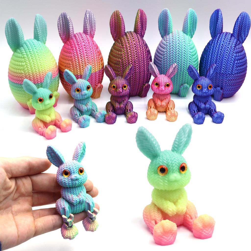 3D Printed Easter Egg Animal Toy Ornament Gift Blind Box