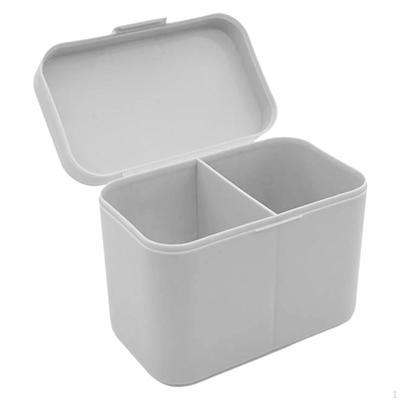 Držák na vatové tampony a tyčinky do uší Nádoba na kosmetické tampony s víkem Úložná dóza Krabička na vatové tampony