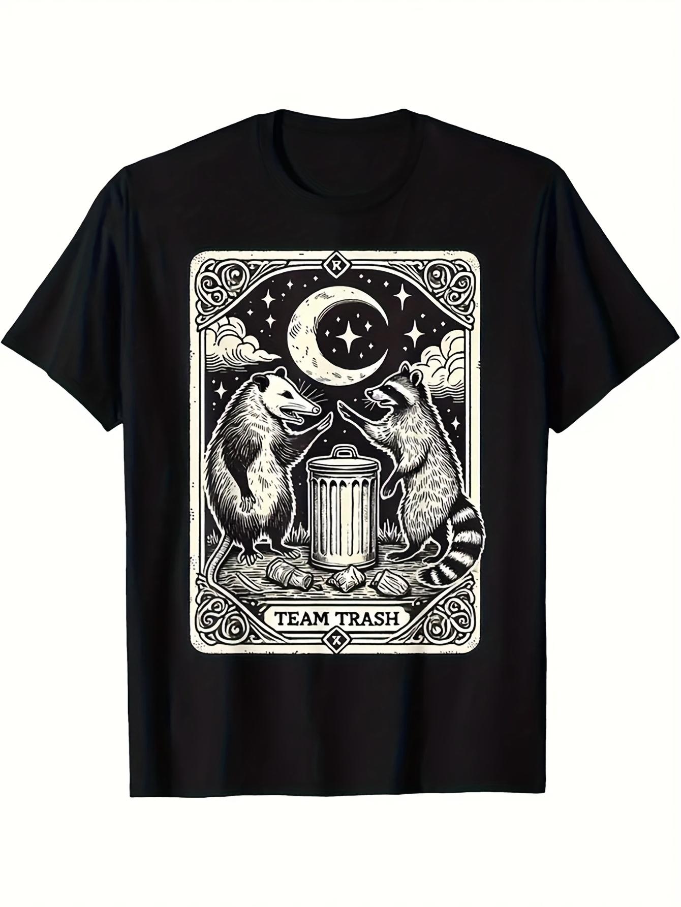 Men s T-Shirt Y2K Vintage Tarot Team Trash Regular Fit 3XL