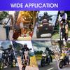 Motorcycle Mirrors Set,7/8 Inches 22mm Handlebar clamps,Universal Motorbike Mirrors with Extra M8 M10 Threaded Boltsfor ATV/Scooter/Cruiser/Bike