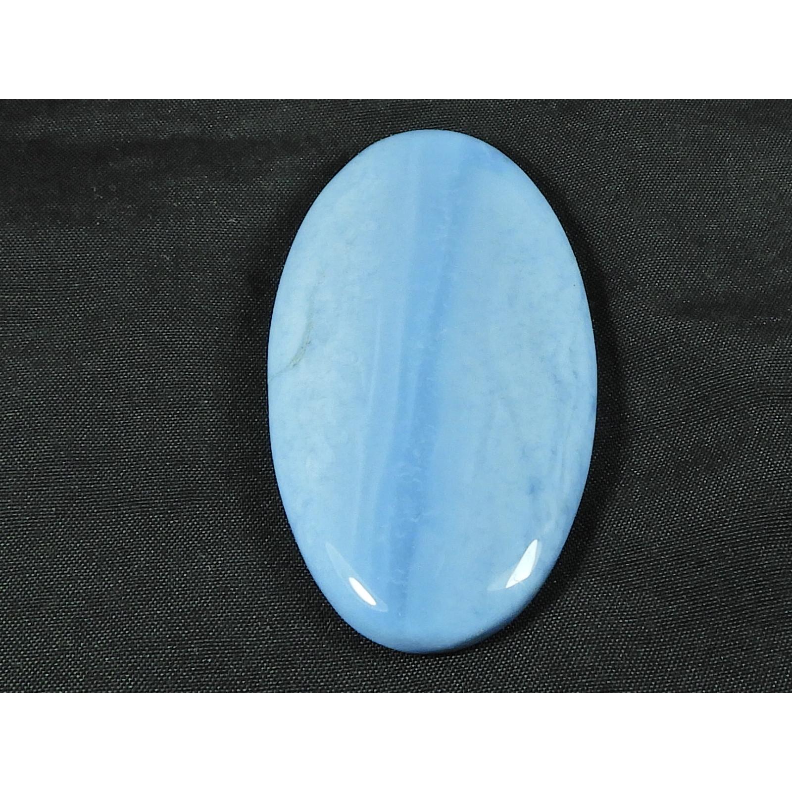 

29X58X06 MM Natural Blue Opal Oval Shape Cabochon Loose Gemstone 80Cts. SK-4797